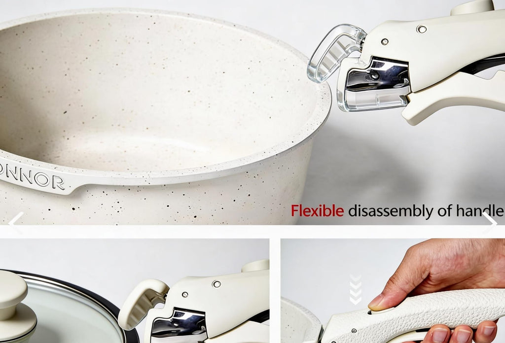 Set Ollas Con Mango Desmontable Donnor